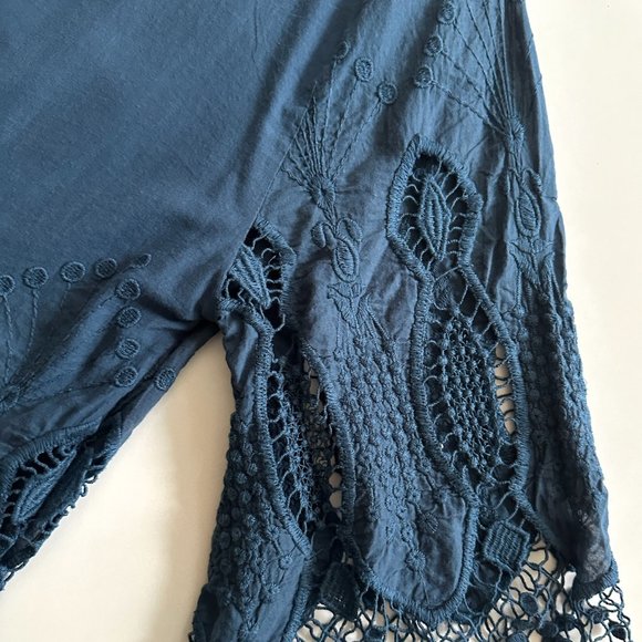 RALPH LAUREN Scallop‎ Trim Cotton Top - Picture 6 of 6